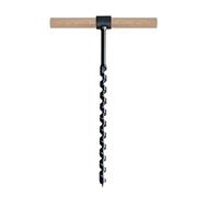 Auger Manual for Wood, Length 17.7in Multipurpose Manual Survival Drill Bit with a Wooden Stick, Manual Hand Drill for Wood Hole Saw Bit to Fix the tent Nails for Outdoor(0.63)