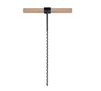 Auger Manual for Wood, Length 17.7in Multipurpose Manual Survival Drill Bit with a Wooden Stick, Manual Hand Drill for Wood Hole Saw Bit to Fix the tent Nails for Outdoor(0.31)