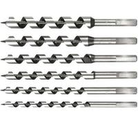 Auger Set 230mm, 6 Pieces, 10 - 20mm, Wood Drill, Auger