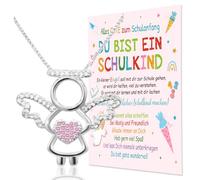 Augesak School Enrollment Gifts for Girls, Girls Necklace, Back to School Lucky Charm, normal, Stainless Steel, Not Applicable