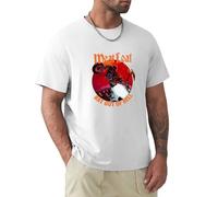 AUGFINDADREAM Men's Meat Loaf Bat Out of Hell Cotton T Shirt White XXL