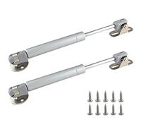 Augiimor 50N/10lbs Gas Strut, 8 Inch Length, Zinc Plated, Metal, ABS Head, 2 Pcs, 20 pounds Capacity