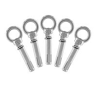 Augiimor 5PCS M6 x 60mm Ring Lifting Expansion Eyebolt Bolt Screw, 304 Stainless Steel Wall Concrete Brick Anchor Bolt
