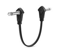 Augioth 24 Inch 60 cm Flat Guitar Patch Cable 2 Ft 1/4 Right Angled TS Effect Pedal Cord
