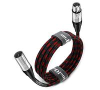 Augioth XLR to XLR Pro Mic Cable Male to Female XLR Cable 3-pin Red Balanced Shielded Microphone Cable for Amplifier Mixer,Speaker Systems,Recording Studio,4.5 Meter