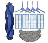 Augnongly 11 Pieces of Replacement for 850T Robot Parts for Side Vaccum Mop Cloth Hepa Filter Rags Main Roll