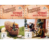 Augsburg Doll's Box: Urmel aus dem Ice + Urmel Plays in Castle [Set of 2]