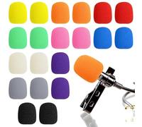 AUGSHY 20 Pack Mini Foam Microphone Covers,Mic Windscreens Headset for Noise Reducing Small Foam Protection Studio Recording Accessories Lavalier Microphones(10 Colors)