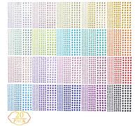 Augshy Gem Sticker, 3300 Pieces Rhinestone Stickers, Self-Adhesive, Ideal for Crafts