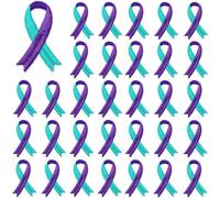 AUGSUN 30pcs Suicide Prevention Awareness Ribbon Iron on Patches