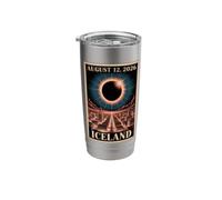August 12 2026 Eclipse Reykjavik Iceland Group Matching Stainless Steel Insulated Tumbler