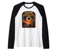 August 12 2026 Total Eclipse Chasing Totality Spain Iceland Raglan Baseball Tee