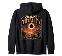 August 12 2026 Total Eclipse Chasing Totality Spain IceLand Zip Hoodie