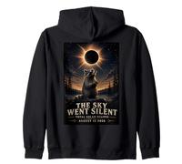 August 12 Astronomy Lover Raccoon Watching The Eclipse Zip Hoodie