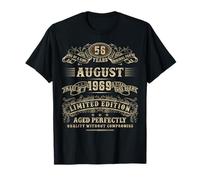 August 1969 56 Year Old Birthday Gifts For Men 56th Bday T-Shirt