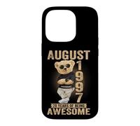 August 1997 29th Birthday 2026 Women 29 years Teddy Bear Case for iPhone 14 Pro