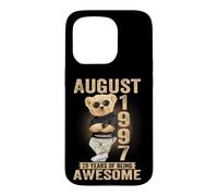 August 1997 29th Birthday 2026 Women 29 years Teddy Bear Case for iPhone 15 Pro