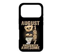 August 1997 29th Birthday 2026 Women 29 years Teddy Bear Case for iPhone 17 Pro