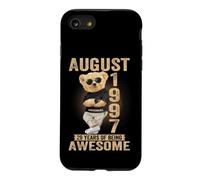 August 1997 29th Birthday 2026 Women 29 years Teddy Bear Case for iPhone SE (2020) / 7/8
