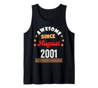 August 2001 Birthday Awesome Since 2001 August Vintage Tank Top