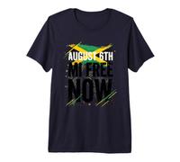 August 6th Mi Free Now Flag of Jamaica Happy Independence Premium T-Shirt