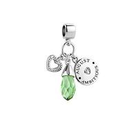 August Ambitious Green Birthstone Heart Dangle Charm fits Pandora Charms Bracelets Birthday Jewellery Gift for Women Daughter Granddaughter Sister Friendship