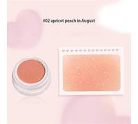 (August apricot peach) Mashed Potato Slightly Drunk Blusher Paste Single Color Pretty Mini Shiny Rouge