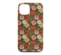 August Birth Flowers Poppies Gladioli Case for iPhone 13