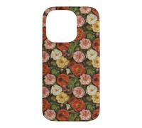 August Birth Flowers Poppies Gladioli Case for iPhone 14 Pro