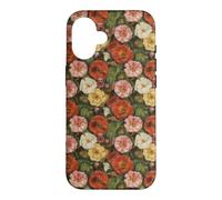 August Birth Flowers Poppies Gladioli Case for iPhone 16