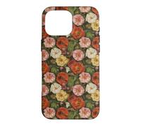 August Birth Flowers Poppies Gladioli Case for iPhone 16 Pro Max