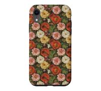 August Birth Flowers Poppies Gladioli Case for iPhone XR