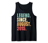 August Birthday 2015 Legend Since August 2015 Retro Tank Top