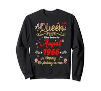 August birthday Queen Since August 1966 August girl Sweatshirt