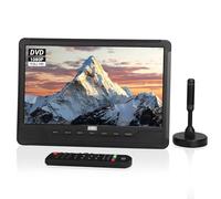 August DA383 10” Rechargeable Portable Freeview TV With Built-In DVD Player