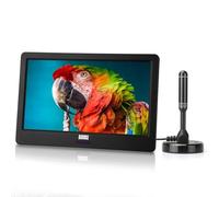 August DA900 9” Rechargeable Portable TV With Freeview HD Recorder | 7 Days EPG and Subtitles, USB Media Player, HDMI/AVI In, Audio In/Out, 12V or Mains Powered Mini TV for Caravan & Home