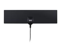 August DTA420 Flat Indoor TV Aerial - Omnidirectional Freeview HD Antenna with High Gain for DVB-T/T2, DAB, 4K TVs, USB TV Tuners & Set Top Boxes - 3m Coaxial Cable - Black