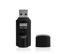 August DVB-T202 USB Freeview TV Tuner Stick - Watch & Record Freeview Channel on PC and Loptop Windows 11/10/8/7 PC or Laptop - No Internet Required - Plug & Play Digital Receiver