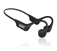 August EP400 Bone Conduction Headphones - Wireless Bluetooth 5.3 Sports Earphones Open Ear and Internal SD Card 16GB MP3 Player/Microphone Hands-Free / IP68 Waterproof Dust Dirt Sweat - Black