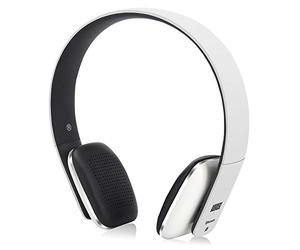 August EP636 On-Ear Wireless Headphone with Microphone - Bluetooth 5.3, NFC Connect, Adjustable Headband, Hands-Free, 15 Hours Playback, Type-C Charging - Headset for PC, Phone, Teams, Zoom - White
