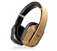 August Ep650 Enhanced Bass Gold Over Ear Padded Headphones
