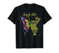 August Girl I am the Storm Butterfly They Whispered Women Value Graphic T-Shirt