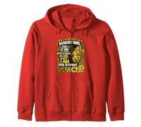 August Girl They Whispered to Her She Could Not Withstand Zip Hoodie