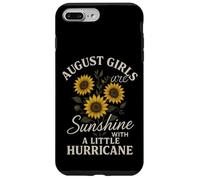 August Girls Are Sunshine With A Little Hurricane Quote Case for iPhone 7 Plus/8 Plus
