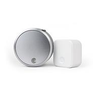 August Home ASL-03, AC-R1 Smart Lock Pro + Connect Wi-Fi Bridge Bundle, 1.5 V, Silver, 100