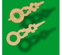 August Schwer Hands for the cuckoo clock 32mm (1.26inch) and 30mm (1.18inch) from wood with nut of brass 9.0106.03