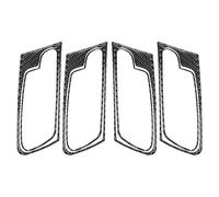 AUGUST SNOW Car Exterior Door Handles 4Pcs Car Carbon Fiber Interior Door Handle Frame Trim Replace for X5 E70(2008-2013) for X6 E71(2009-2014)