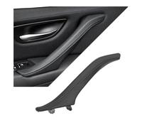 AUGUST SNOW Car Exterior Door Handles Left Right Interior Passenger Door Leather Handle Assembly for 5 Series F10 F11 F18 520i 523i 525i 528i 535i(Left Black)