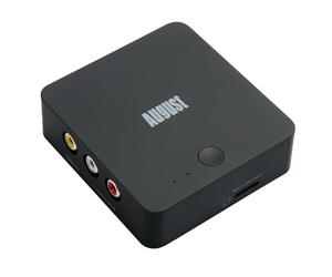 August VGB400 Video Capture Card Without PC - VHS to Digital Converter with HDMI Output, Transfer VCR, Camcorder, DVD via RCA/SCART, Record to USB or Micro SD (Up to 64GB), Easy One-Touch Controls