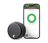 August Wi-Fi, (4th Generation) Smart Lock - Fits Your Existing Deadbolt in Minutes, Matte Black